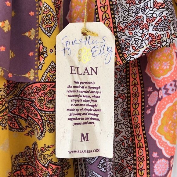 NEW ✨ ELAN USA Printed Off The Shoulder Top - Picture 4 of 7